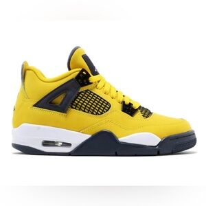 2021 edition of the Air Jordan 4 Retro GS Lightning’ Boys 13-C WORN pics…